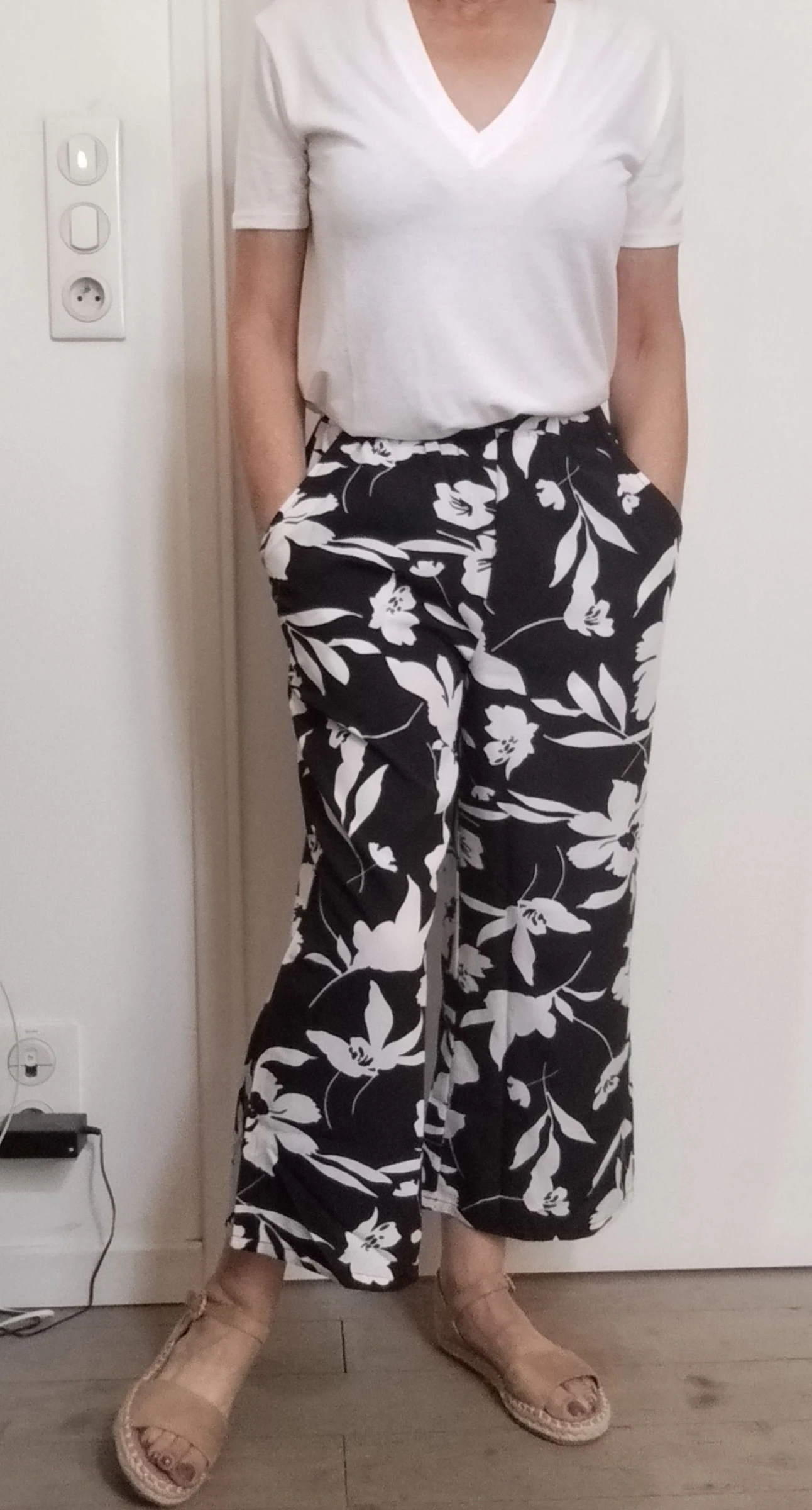 Pantalon fluide cropped 